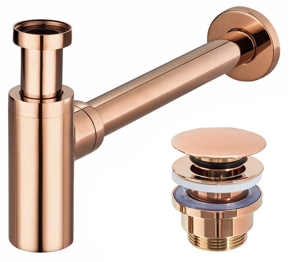 Сифон Rea Click-Clack Rose Gold