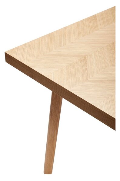 Трапезна маса от декор от дъб 100x200 cm Herringbone – Hübsch