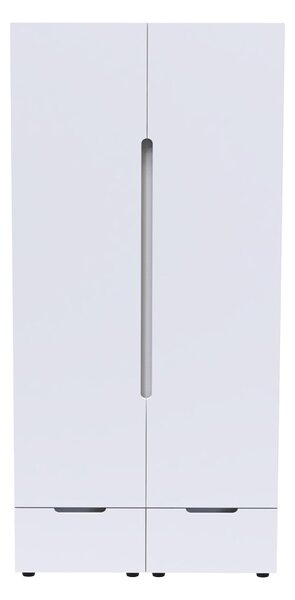 Гардероб с две врати Afina Pako World White 100x57x213 cm