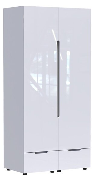 Гардероб с две врати Afina Pako World White 100x57x213 cm