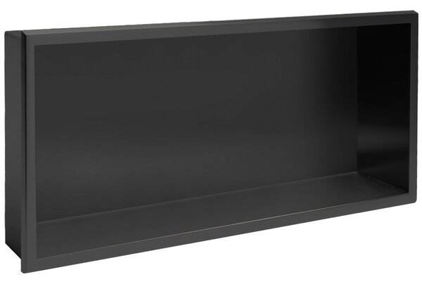 Bathroom shelf 30x60 black matt