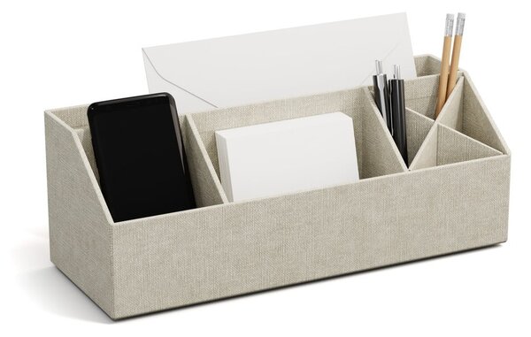 Картонен органайзер за канцеларски материали Elisa Canvas Paper Laminate – Bigso