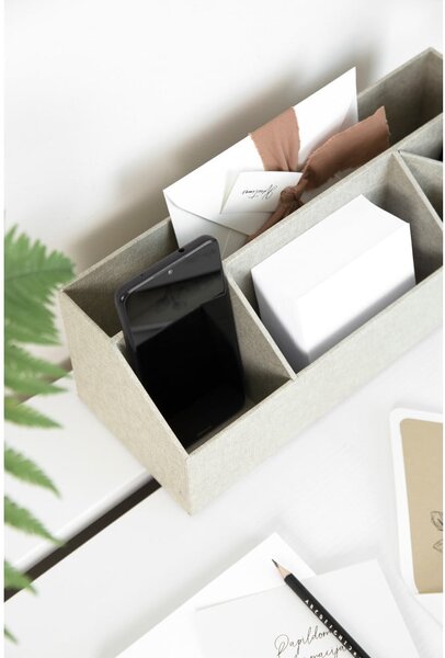 Картонен органайзер за канцеларски материали Elisa Canvas Paper Laminate – Bigso