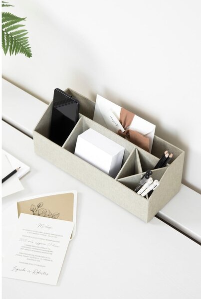 Картонен органайзер за канцеларски материали Elisa Canvas Paper Laminate – Bigso