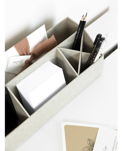 Картонен органайзер за канцеларски материали Elisa Canvas Paper Laminate – Bigso