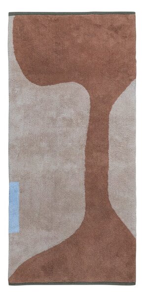 Памучна пътека подходяща за пране тухлен/бежова 70x150 cm Figura – Mette Ditmer Denmark