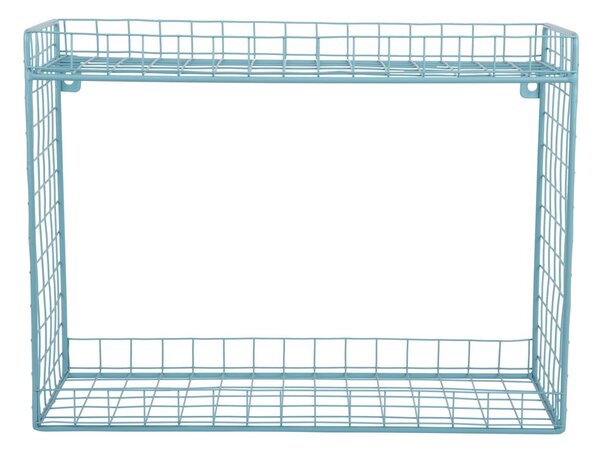 Тюркоазен стоманен стенен рафт на няколко нива 40 cm Reja – PT LIVING