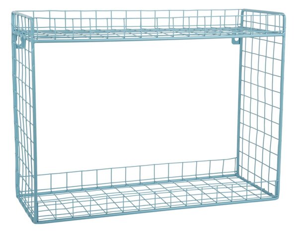 Тюркоазен стоманен стенен рафт на няколко нива 40 cm Reja – PT LIVING