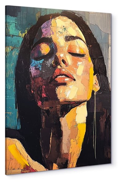 Картина с ръчно изрисувани елементи 70x100 cm Vivian – Styler