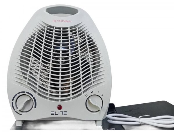 Вентилаторна печка Elite EFH-1420, 2000W, 3 режима, Защита от прегряване, Бял