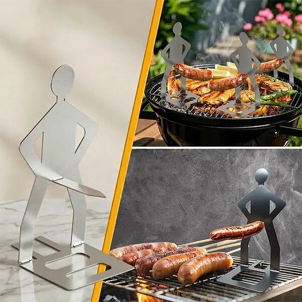 Grillboyz™ забавни държачи за барбекю наденички – комплект от 3 броя