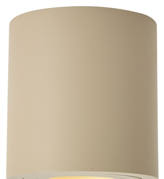 Модерен таванен спот Таупе GU10 50мм IP44 - Capa
