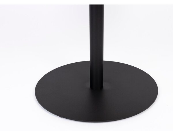 Черна кръгла масичка за кафе с дъбов плот ø 56 cm Yuri M – White Label