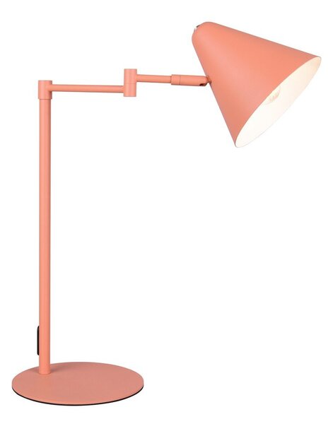 Оранжева настолна лампа с огъваща се структура (височина 50,5 cm) Cosima – Trio