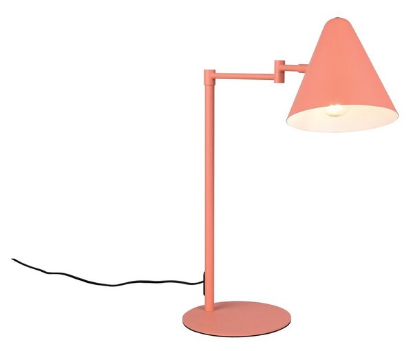 Оранжева настолна лампа с огъваща се структура (височина 50,5 cm) Cosima – Trio