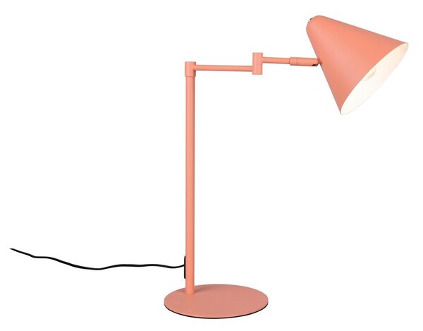 Оранжева настолна лампа с огъваща се структура (височина 50,5 cm) Cosima – Trio
