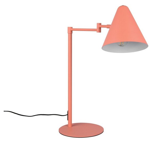 Оранжева настолна лампа с огъваща се структура (височина 50,5 cm) Cosima – Trio