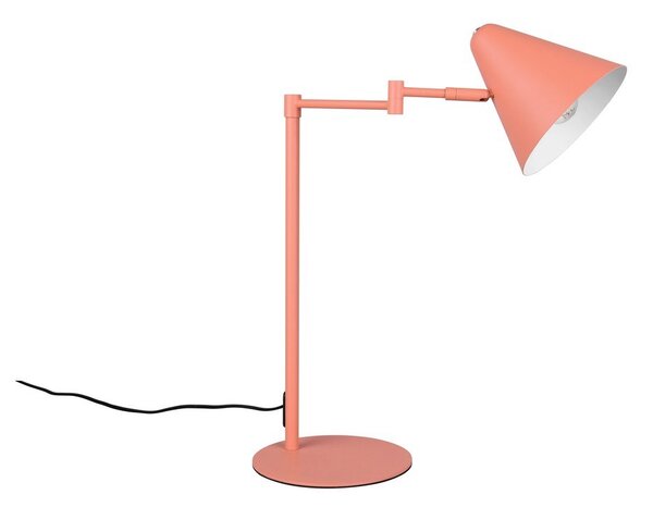 Оранжева настолна лампа с огъваща се структура (височина 50,5 cm) Cosima – Trio