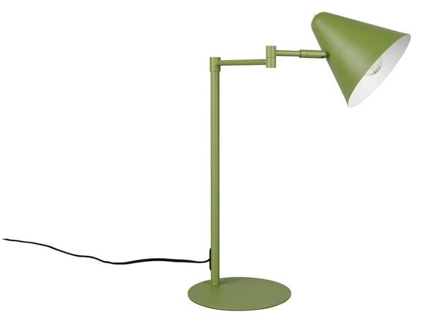 Зелена настолна лампа с огъваща се структура (височина 50,5 cm) Cosima – Trio