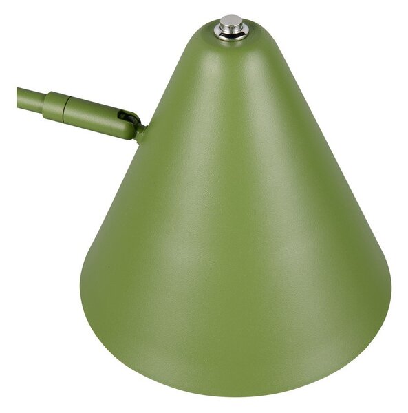Зелена настолна лампа с огъваща се структура (височина 50,5 cm) Cosima – Trio