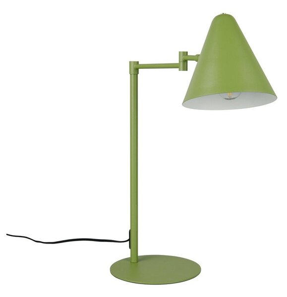 Зелена настолна лампа с огъваща се структура (височина 50,5 cm) Cosima – Trio