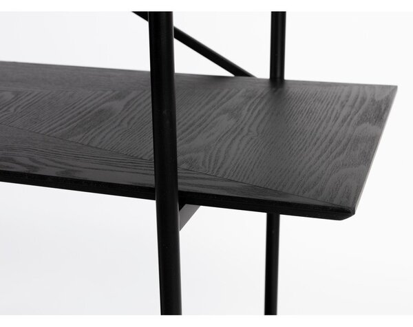 Черен метален стелаж 120x180x40 cm Marcio – White Label