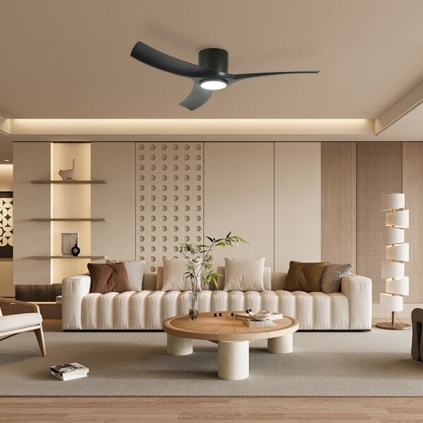 ZEVENTI - LED таванен вентилатор ORBITO LED/24W/230V Wi-Fi Tuya черен + дистанционно управление