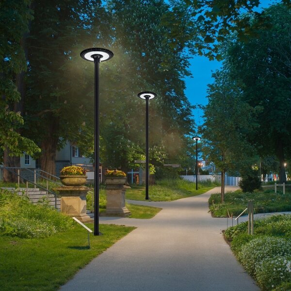 Brilagi-LED Външна улична лампа със стълб 3 м URBANSPARK LED/60W/230V черна IP65