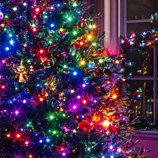 LED външна коледна гирлянда 500xLED/230V 8+4 функции 40 m IP44 многоцветна