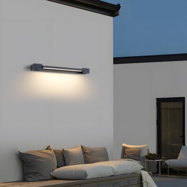 Brilagi - LED външно стенно осветително тяло AQUA LINE LED/12W/230V 45 cm IP44 антрацит CRI 90