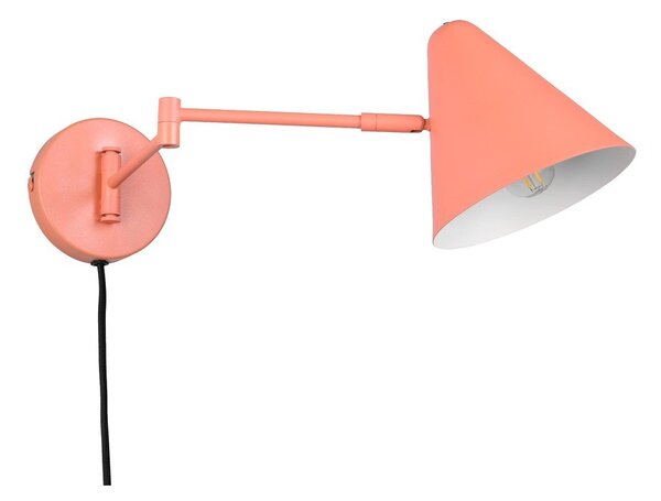 Оранжева стенна лампа с огъваща се структура за контакт ø 15 cm Cosima – Trio