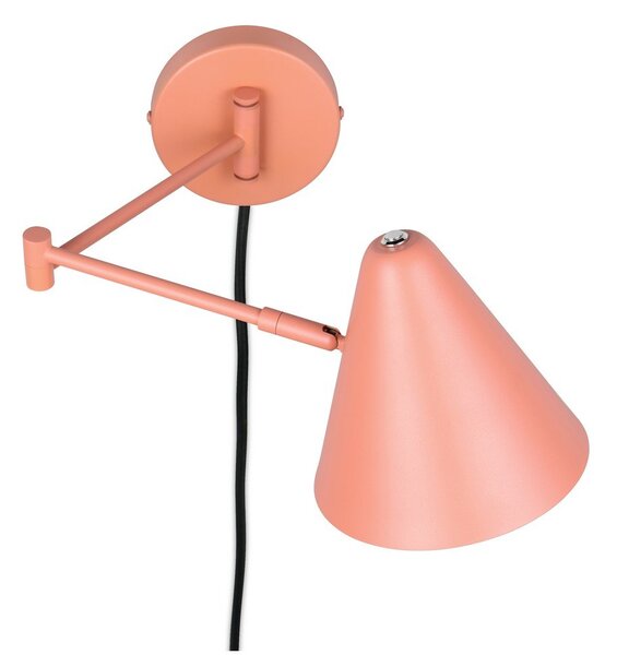 Оранжева стенна лампа с огъваща се структура за контакт ø 15 cm Cosima – Trio