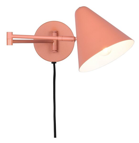 Оранжева стенна лампа с огъваща се структура за контакт ø 15 cm Cosima – Trio