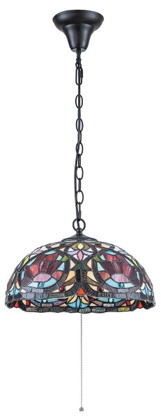 Quoizel QZ-LARISSA-P - Полилей на верига Tiffany LARISSA 3xE27/60W/230V
