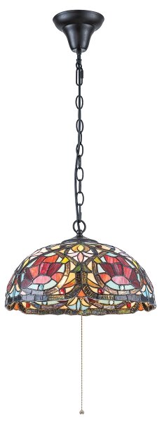 Quoizel QZ-LARISSA-P - Полилей на верига Tiffany LARISSA 3xE27/60W/230V