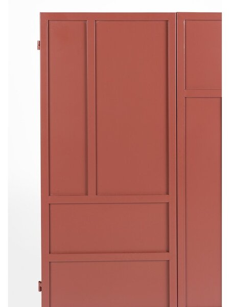Червено метално шкафче 70x105x35 cm Davis – White Label
