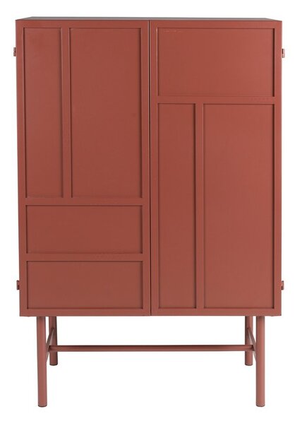 Червено метално шкафче 70x105x35 cm Davis – White Label