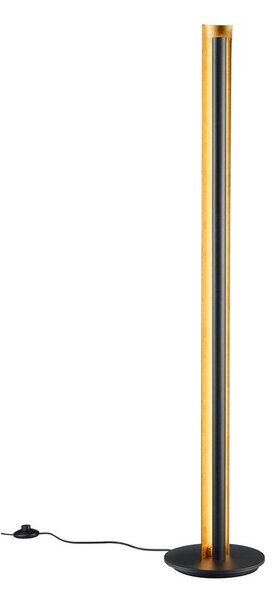 Черна LED затъмняваща се подова лампа (височина 142,5 cm) Texel – Trio