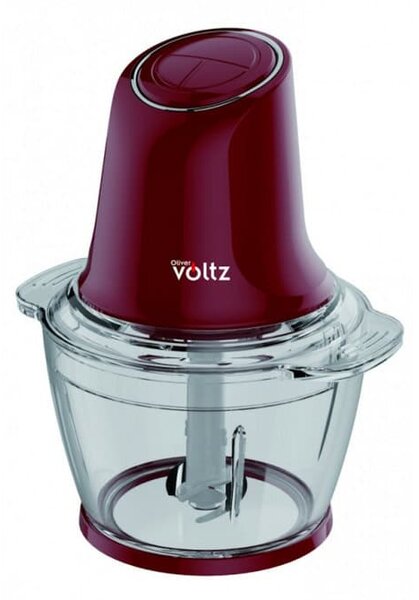 Чопър Oliver Voltz Daisy OV51111W, 600W, 1.0л. вместимост, острие от неръждаема стомана, червен