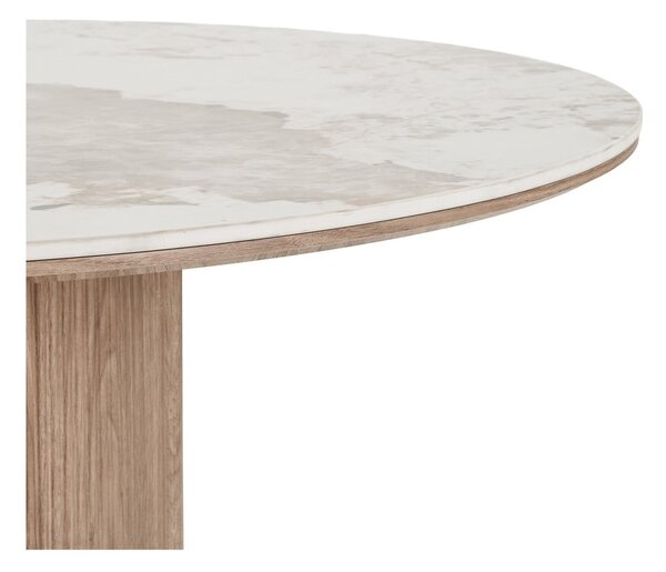 Кръгла трапезна маса с плот от имитация на мрамор ø 120 cm Athens – House Nordic