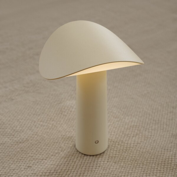 GEJST LED акумулаторна настолна лампа Lium, светложълта, 2700 K, USB, Затъмняване, Жълт, Дневна/трапезария, Алуминий, Модерен