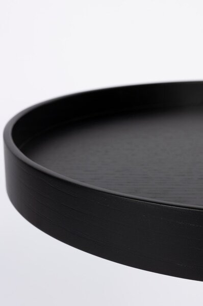 Кръгла странична масичка с дъбов плот ø 40 cm Yuri S – White Label