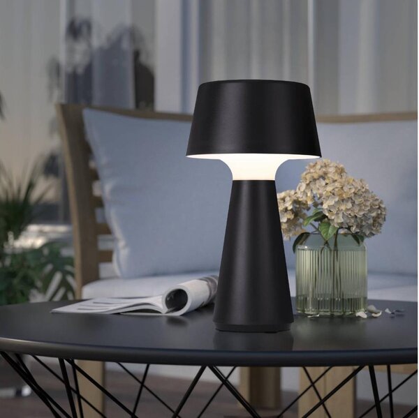 Eglo 75796-LED настолна презареждаема лампа за външна употреба SCORRANO LED/3W/230V 2000mAh IP44 черна