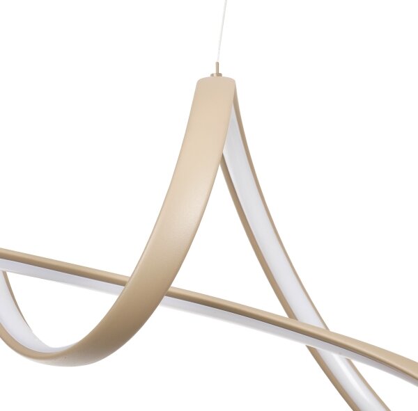 Brilagi-LED Димируем полилей на кабел TWISTER LED/60W/230V 3000-6000K бежов+ДУ
