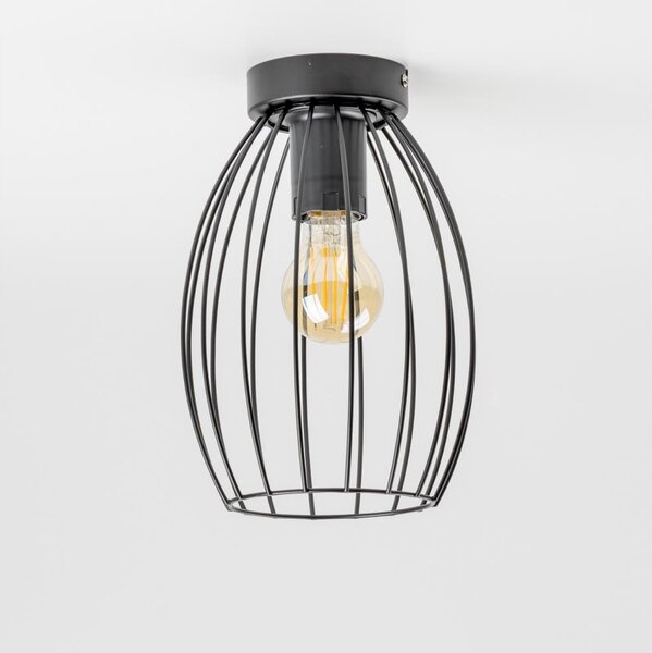 LED таванно осветително тяло 1xE27/6,5W/230V черно