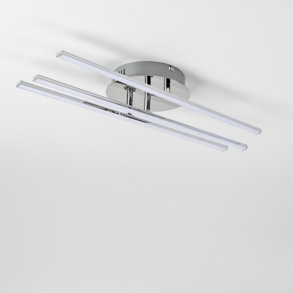 LED таванно осветително тяло 3xLED/3W/230V лъскав хром