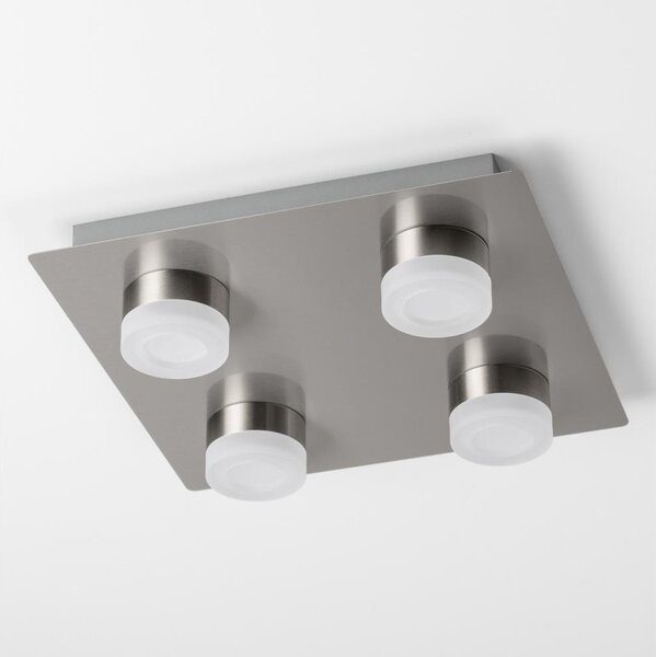 LED Таванно осветително тяло 4xLED/4W/230V матов хром