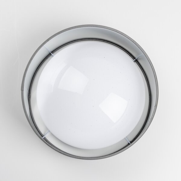 LED таванно осветително тяло LED/12W/230V Ø 32 см сиво/сребристо