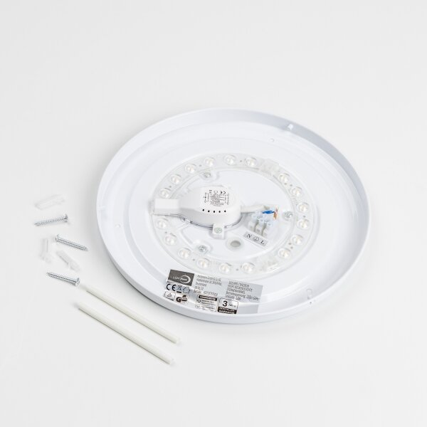 LED таванно осветително тяло LED/12W/230V Ø 32 см сиво/сребристо