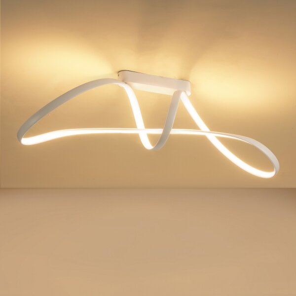 Brilagi-LED Димируем плафон TWISTER LED/60W/230V 3000-6000K бял+ДУ